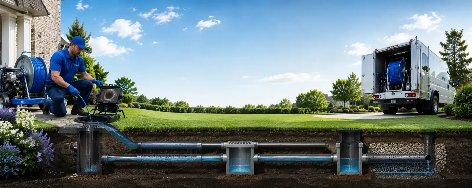 Outdoor drain cleaning information for Burgoon, OH